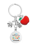 Teacher Owl Apple Pendant Keychain MOQ 5pcs