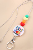 Teacher Life Beads Keychain MOQ 5pcs