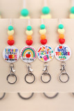 Teacher Life Beads Keychain MOQ 5pcs