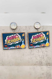 Back To School Theme Earrings 