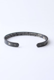 Letter Engraved Alloy Bracelet 