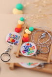 Teacher Life Beads Keychain MOQ 5pcs