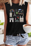 Paris Illustrations Print Tank Top