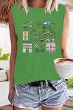 Paris Illustrations Print Tank Top