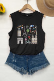 Paris Illustrations Print Tank Top