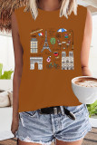 Paris Illustrations Print Tank Top