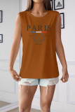 Paris France Print Tank Top