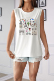 Paris Illustrations Print Tank Top