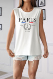 Paris France Print Tank Top