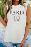 Paris France Print Tank Top