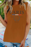 Paris France Print Tank Top