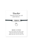 Teacher Pendant Cord Bracelet MOQ 5pcs