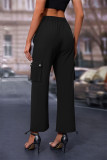 High Waist Pockets Cargo Pants 