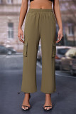 High Waist Pockets Cargo Pants 