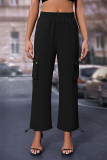 High Waist Pockets Cargo Pants 