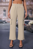 High Waist Pockets Cargo Pants 