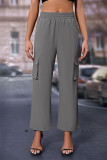 High Waist Pockets Cargo Pants 