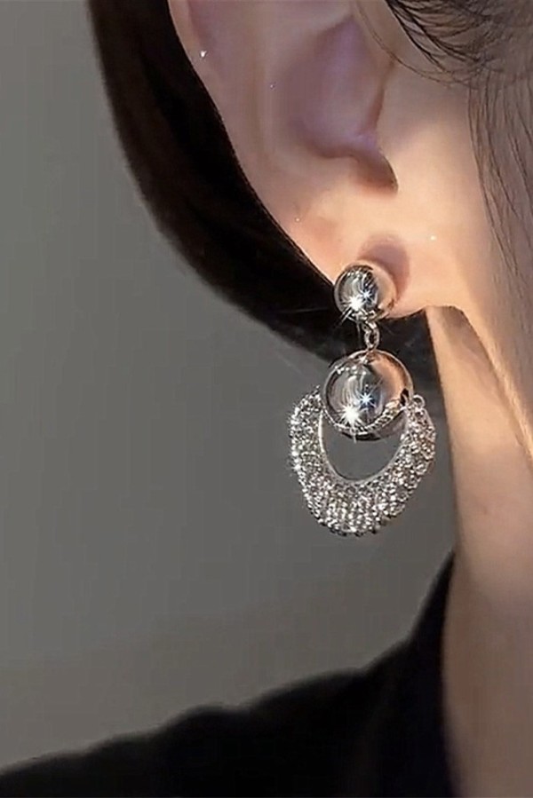 Alloy Bling Earrings MOQ 5PCS 