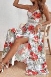 Floral Print Spaghetti Dress 