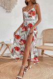 Floral Print Spaghetti Dress 