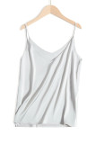 Sleeveless Plain V Neck Cami Top 