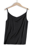 Sleeveless Plain V Neck Cami Top 