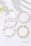 Boho Heart Pendant Beads Bracelet MOQ 5pcs