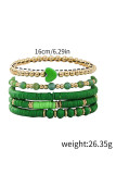 Boho Heart Pendant Beads Bracelet MOQ 5pcs