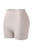 Plain Lacer Cut High Waist Shorts 