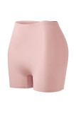 Plain Lacer Cut High Waist Shorts 