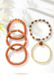 Boho Heart Pendant Beads Bracelet MOQ 5pcs