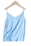 Sleeveless Plain V Neck Cami Top 