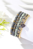 Boho Heart Pendant Beads Bracelet MOQ 5pcs