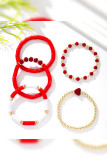 Boho Heart Pendant Beads Bracelet MOQ 5pcs