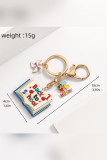 Back to School Wooden Keychain MOQ 5pcs