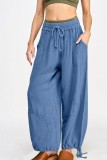 HIgh Waist Drawstring Loose Pants 