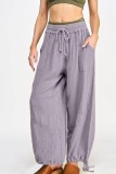 HIgh Waist Drawstring Loose Pants 