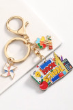 Back to School Wooden Keychain MOQ 5pcs