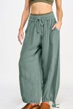 HIgh Waist Drawstring Loose Pants 