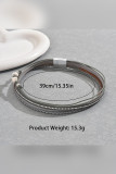 Rhinestone and Pearl Cord Bracelet MOQ 5pcs