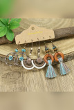 Bohemia Tassel and Metal Earrings 