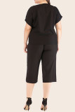 Plus Size Two Pieces Short Set 