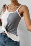 Colorblock Twist Knot Cami Top 