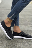 Plain Textured Surface Flat Shoes 