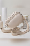 Plain PU Square Woven Strap Crossbody Bag MOQ 3pcs