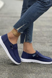 Plain Textured Surface Flat Shoes 