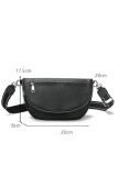 Plain PU Flip Flat Zipper Crossbody Bag MOQ 3pcs