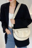 Plain PU Flip Flat Zipper Crossbody Bag MOQ 3pcs