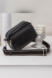 Plain PU Square Woven Strap Crossbody Bag MOQ 3pcs