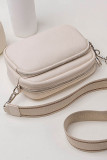 Plain PU Square Woven Strap Crossbody Bag MOQ 3pcs